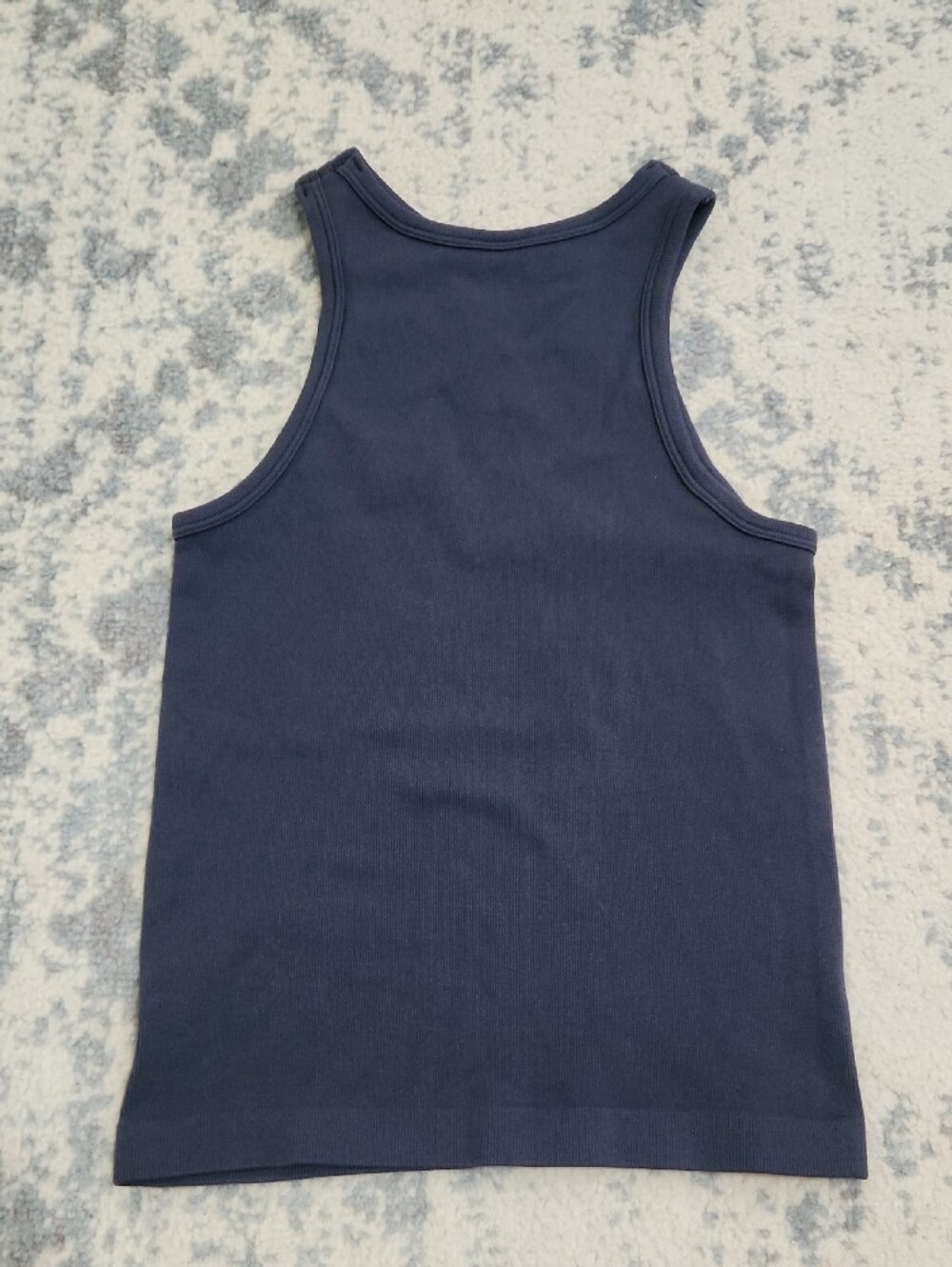 Dynamic Ribbed Navy Tank - One Size - Picture 3 of 3